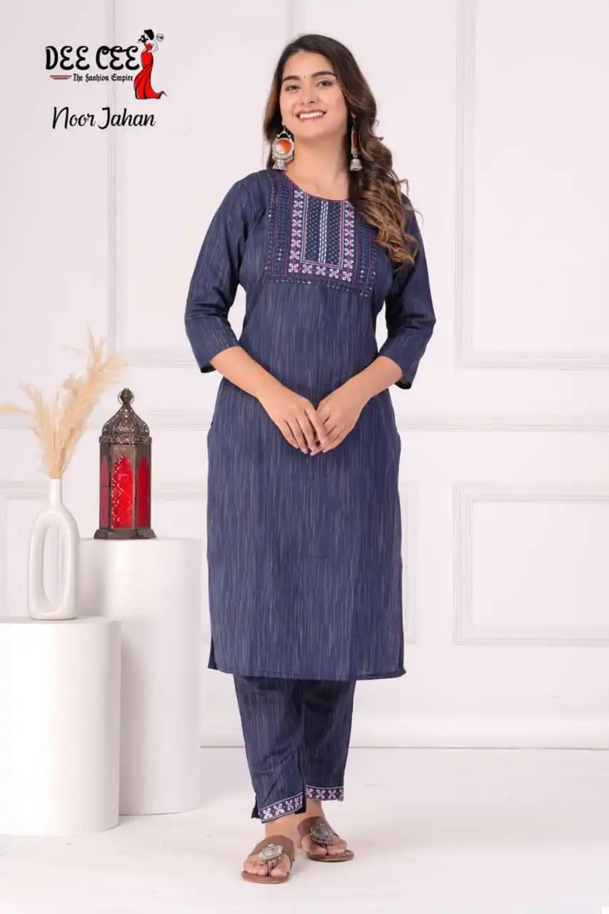 Deecee Noor Jahan Cottan Wholesale Readymade Salwar Suit Catalog — Wholesale Salwar Suits, MPA wholesale from Surat — view 4