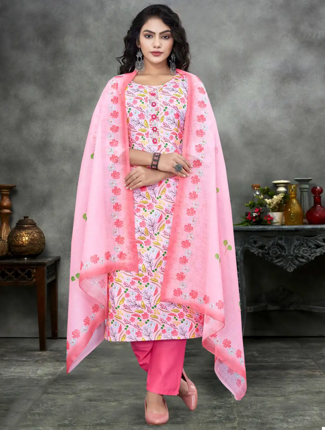 Vardan Ethnic Linen Wholesale Readymade Salwar Suit Catalog