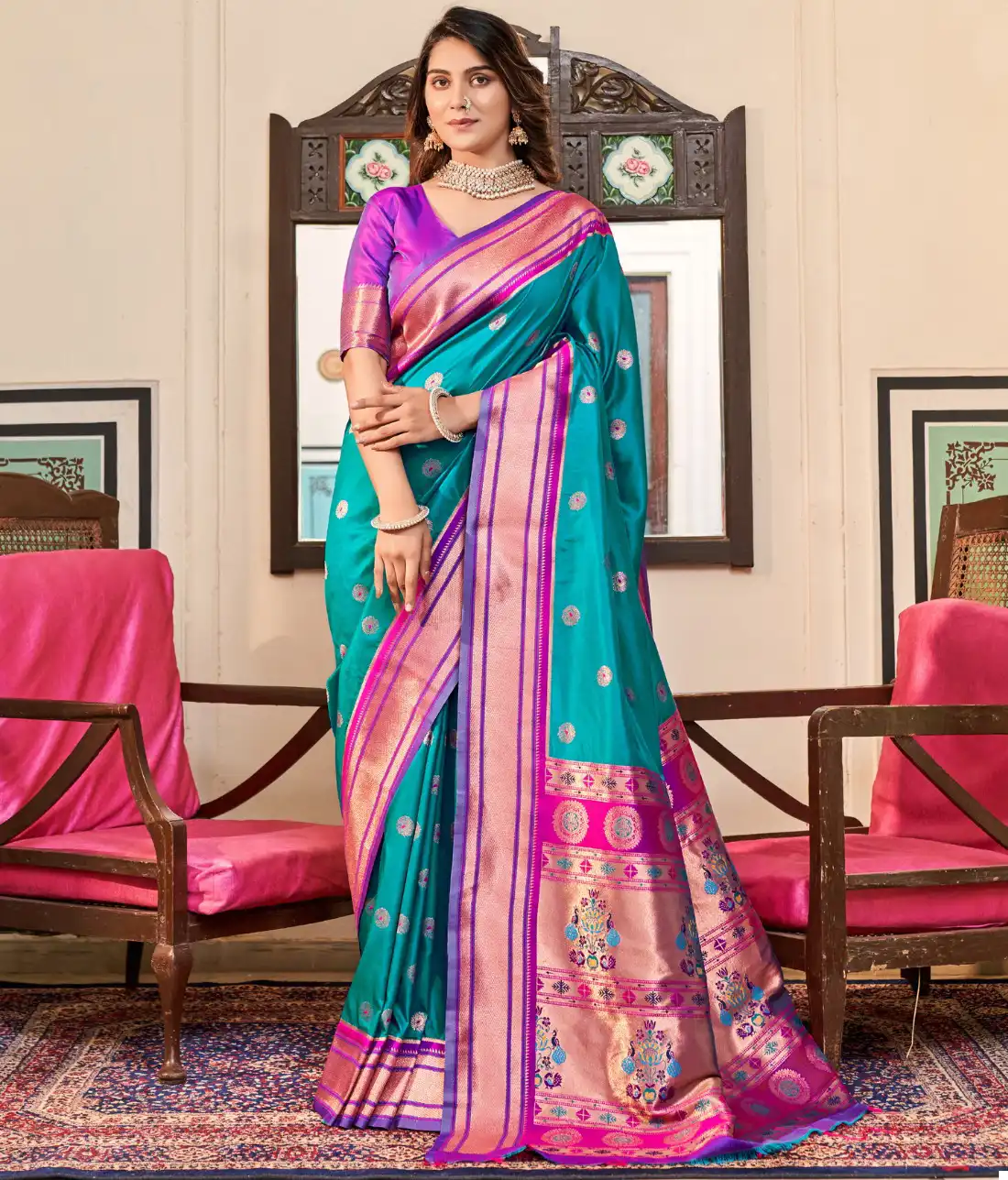 Rajyog Nitya Paithani Soft Peshwai Paithani Silk Wholesale Saree Catalog
