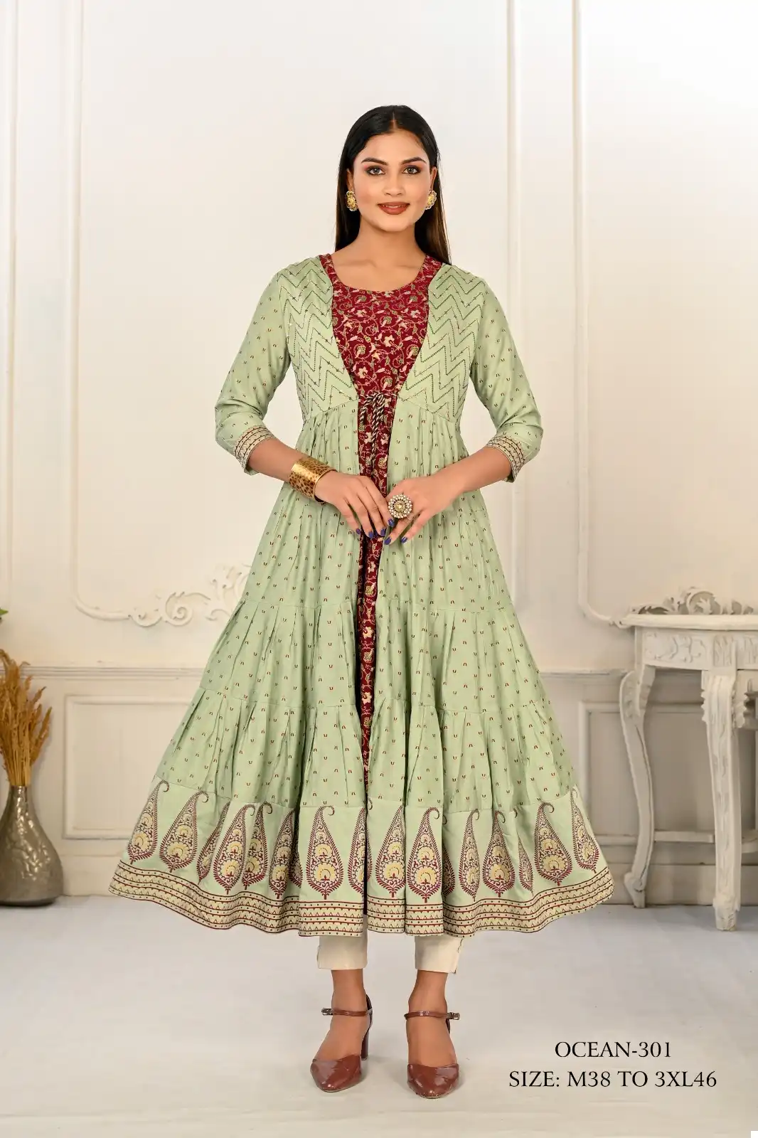 Jivora Ocean Cotton Wholesale Hand Print Kurti Catalog - Image 2