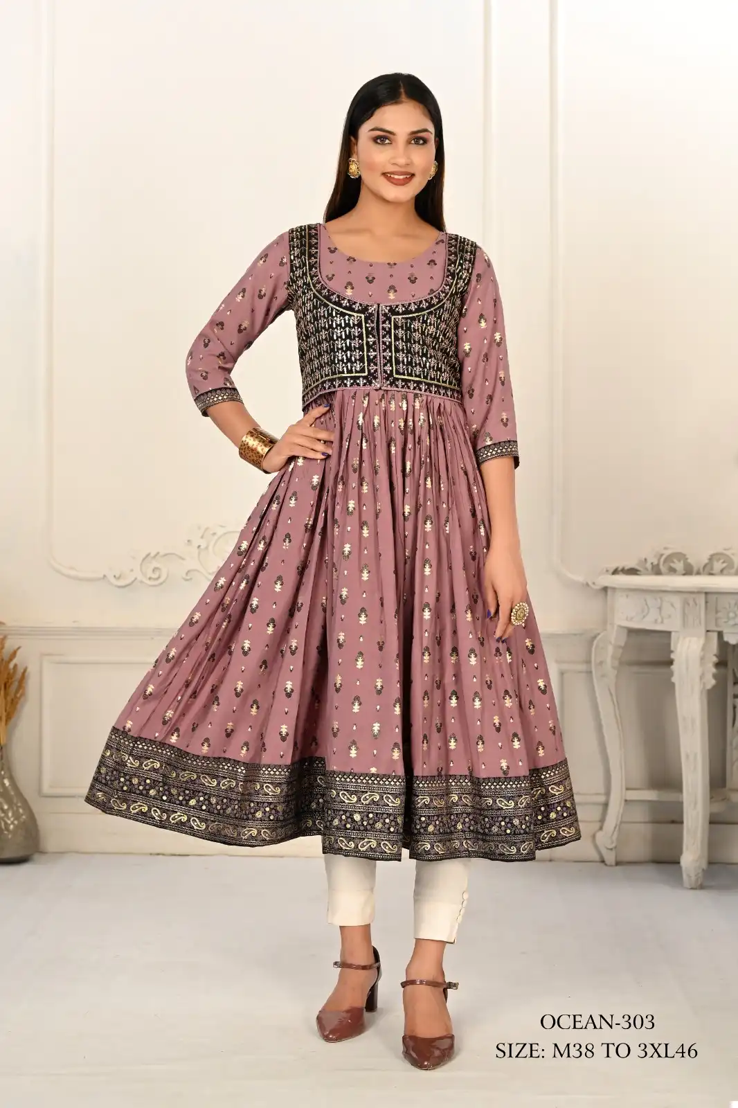 Jivora Ocean Cotton Wholesale Hand Print Kurti Catalog - Image 4