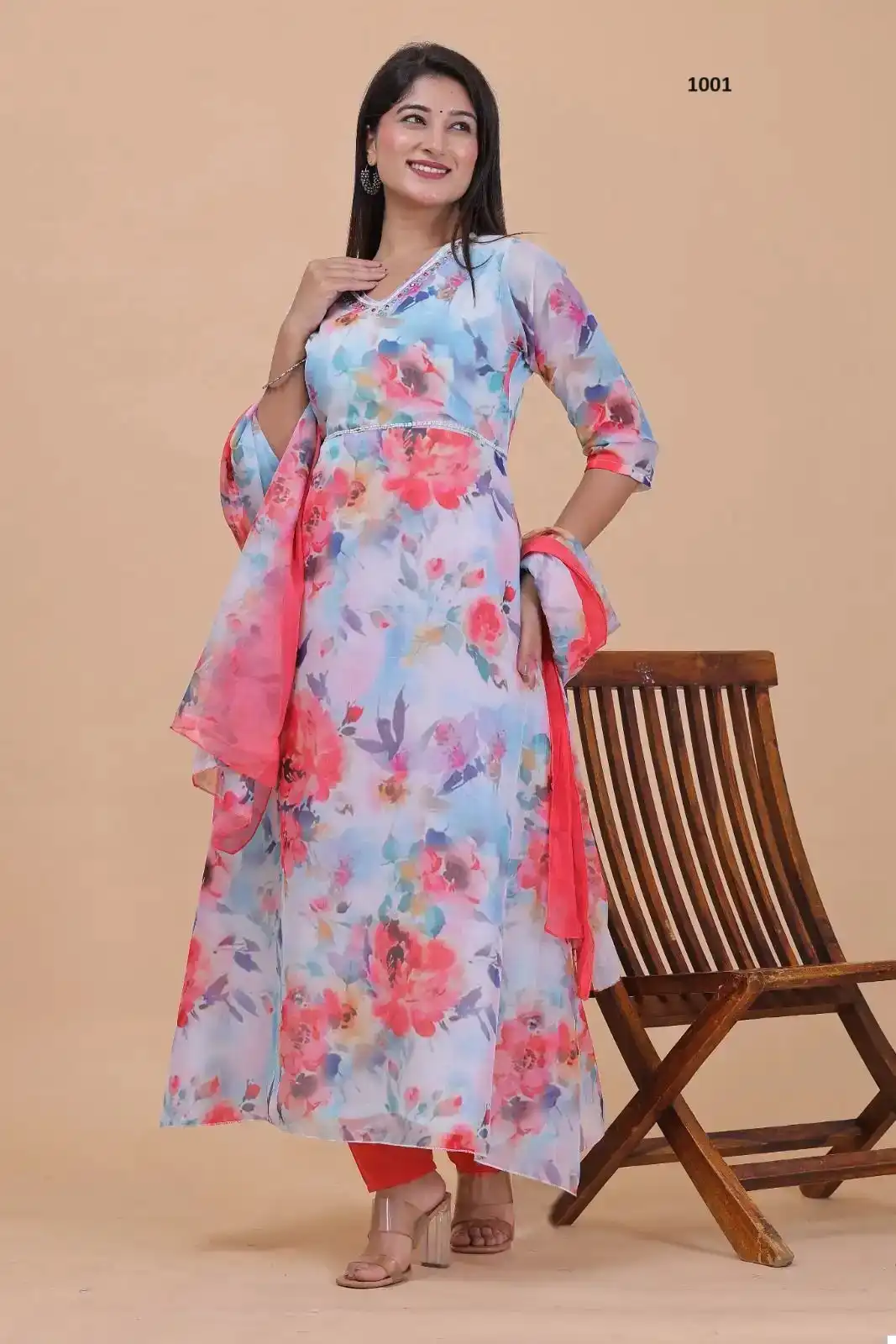 VE Kalyani Soft Organza Wholesale Combo Set Readymade Suits Catalog — Wholesale Salwar Suits, MPA wholesale from Surat - Gallery Image 2