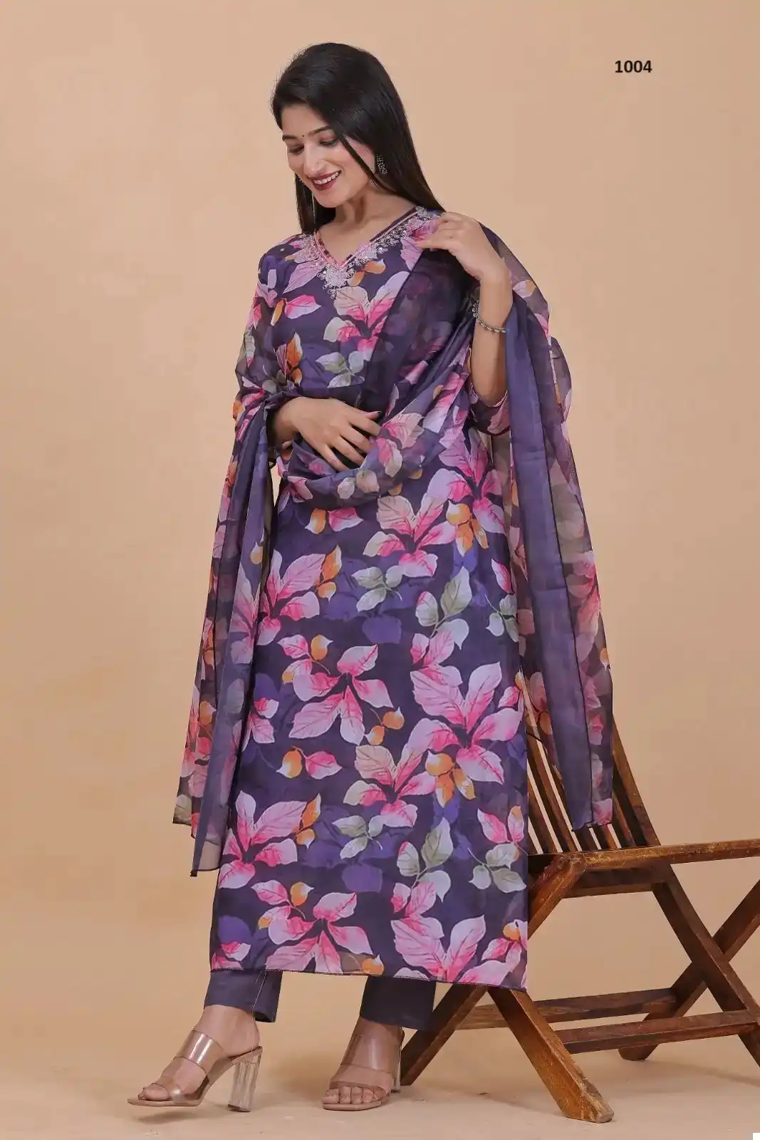 VE Kalyani Soft Organza Wholesale Combo Set Readymade Suits Catalog — Wholesale Salwar Suits, MPA wholesale from Surat - Gallery Image 4
