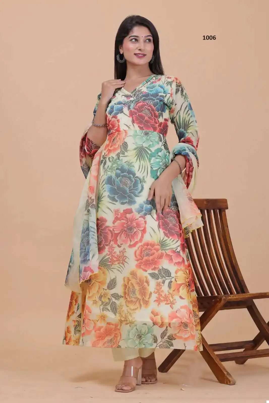 VE Kalyani Soft Organza Wholesale Combo Set Readymade Suits Catalog — Wholesale Salwar Suits, MPA wholesale from Surat - Gallery Image 6