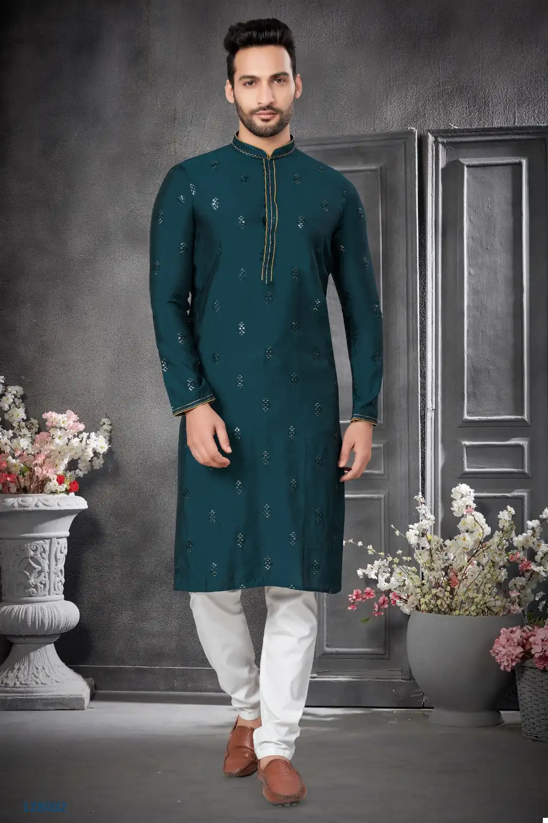Outluk Vol 128 Heavy Cotton Silk Wholesale Men's Kurta Pajama Catalog — Singles, MPA wholesale from Surat — view 6