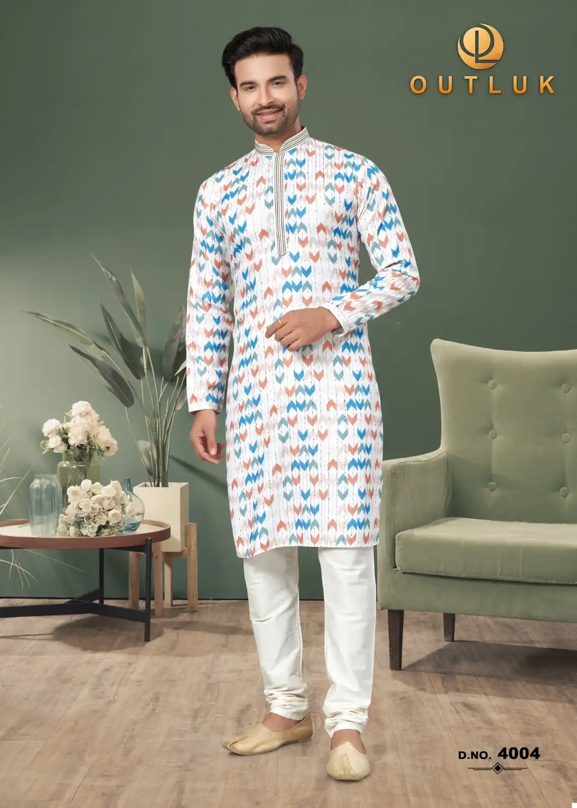 Outluk Wedding Collection Vol 4 Heavy Cotton Wholesale Kurta Pajama Catalog — Singles, MPA wholesale from Surat — view 7