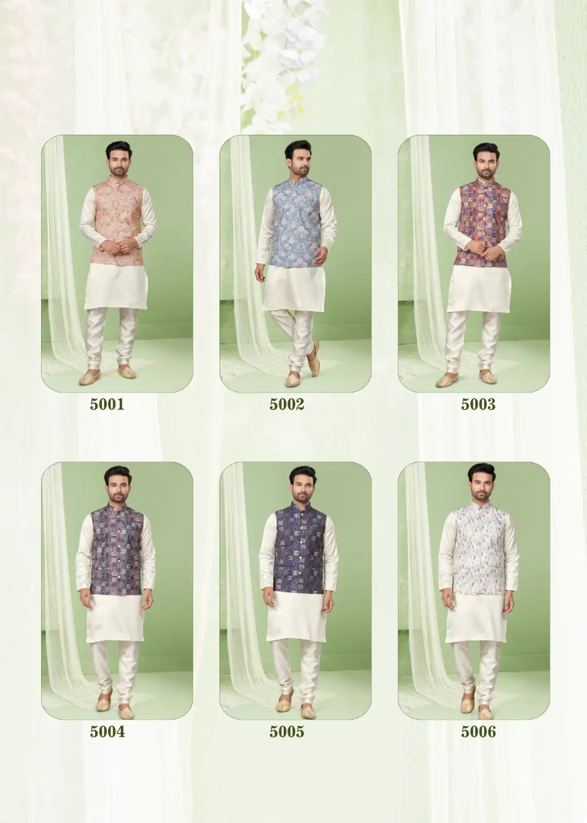 Outluk Wedding Collection Vol 5 Silk Mastani Wholesale Modi Jacket Kurta Pajama Catalog — Singles, MPA wholesale from Surat — view 13