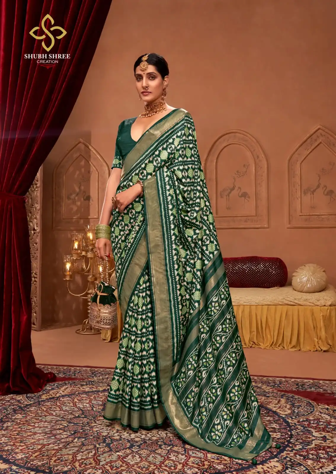 Shubh Shree Palki Welvet Tussar Silk Wholesale Sarees Catalog — Wholesale Sarees, MPA wholesale from Surat - Gallery Image 11
