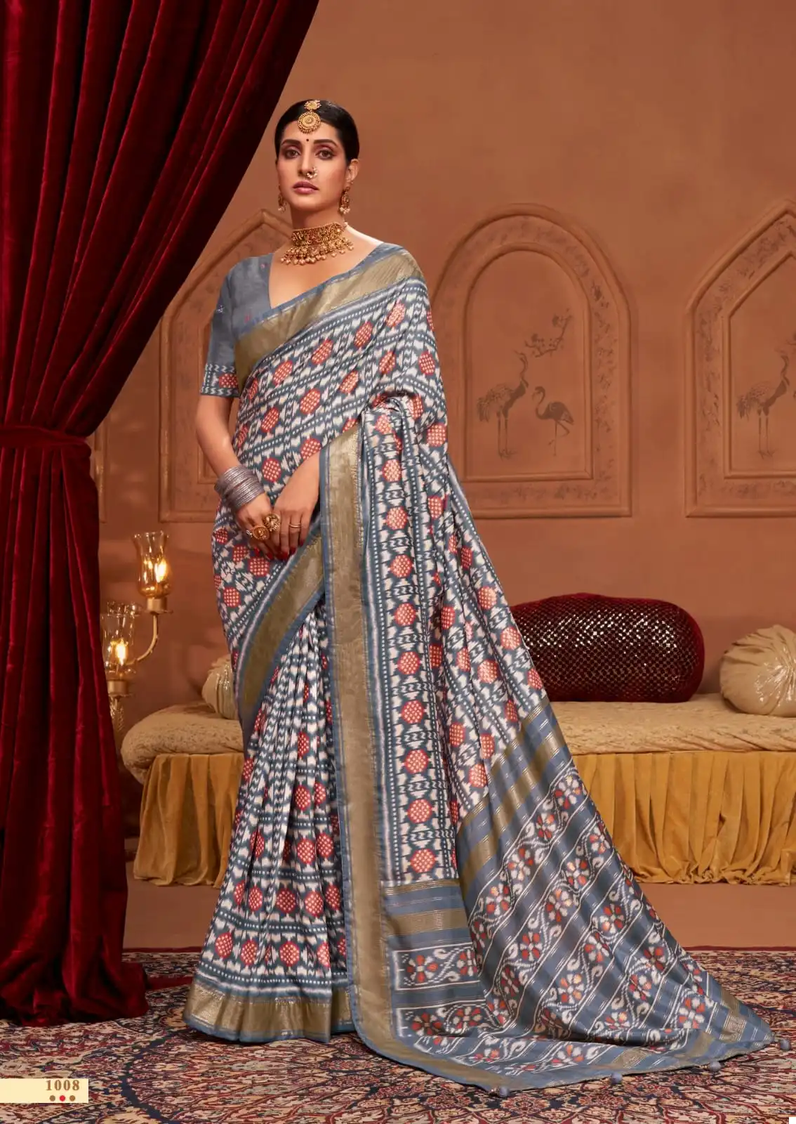 Shubh Shree Palki Welvet Tussar Silk Wholesale Sarees Catalog — Wholesale Sarees, MPA wholesale from Surat - Gallery Image 2
