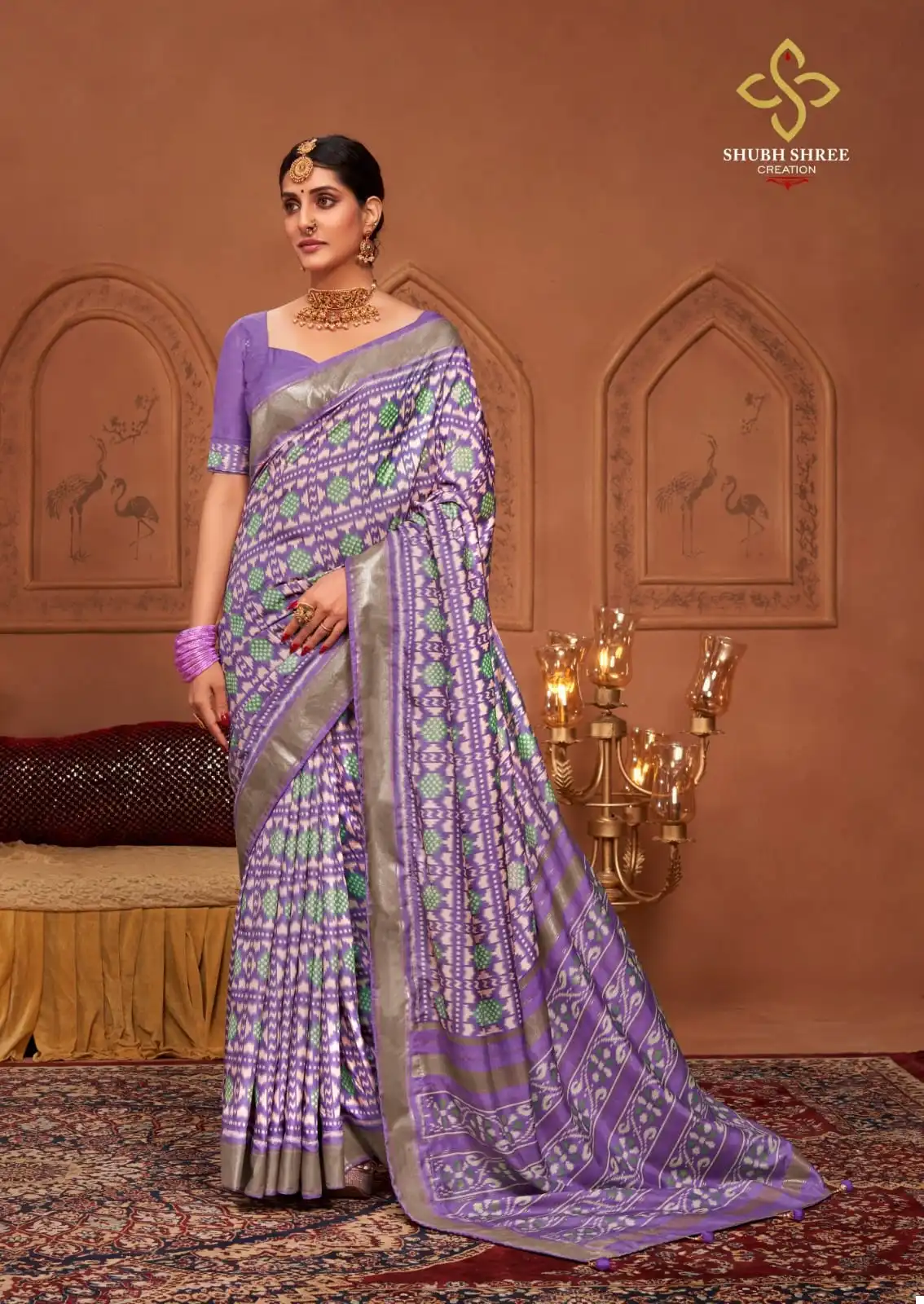 Shubh Shree Palki Welvet Tussar Silk Wholesale Sarees Catalog — Wholesale Sarees, MPA wholesale from Surat - Gallery Image 5