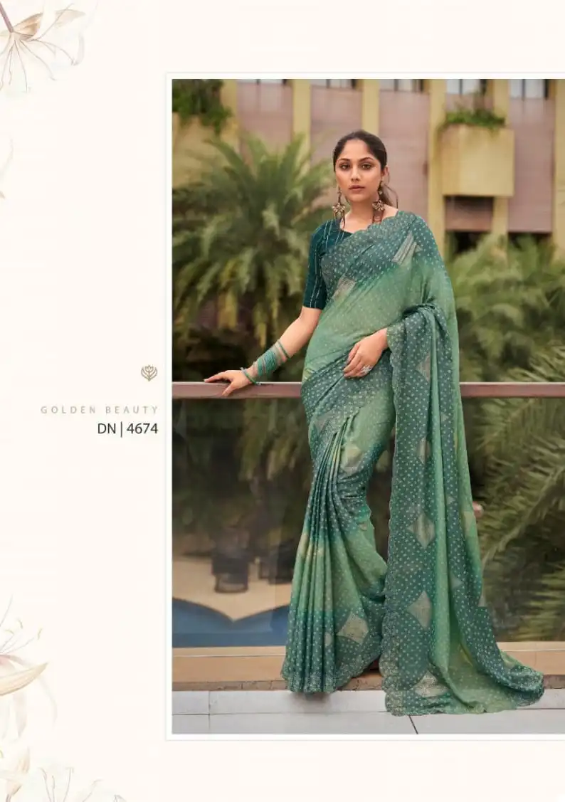 5D Designer Paridhi Chiffon Brasso Wholesale Sarees Catalog — Wholesale Sarees, MPA wholesale from Surat - Gallery Image 4