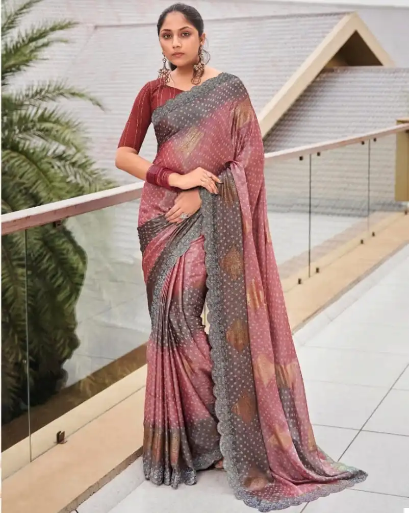 5D Designer Paridhi Chiffon Brasso Wholesale Sarees Catalog — Wholesale Sarees, MPA wholesale from Surat — view 1