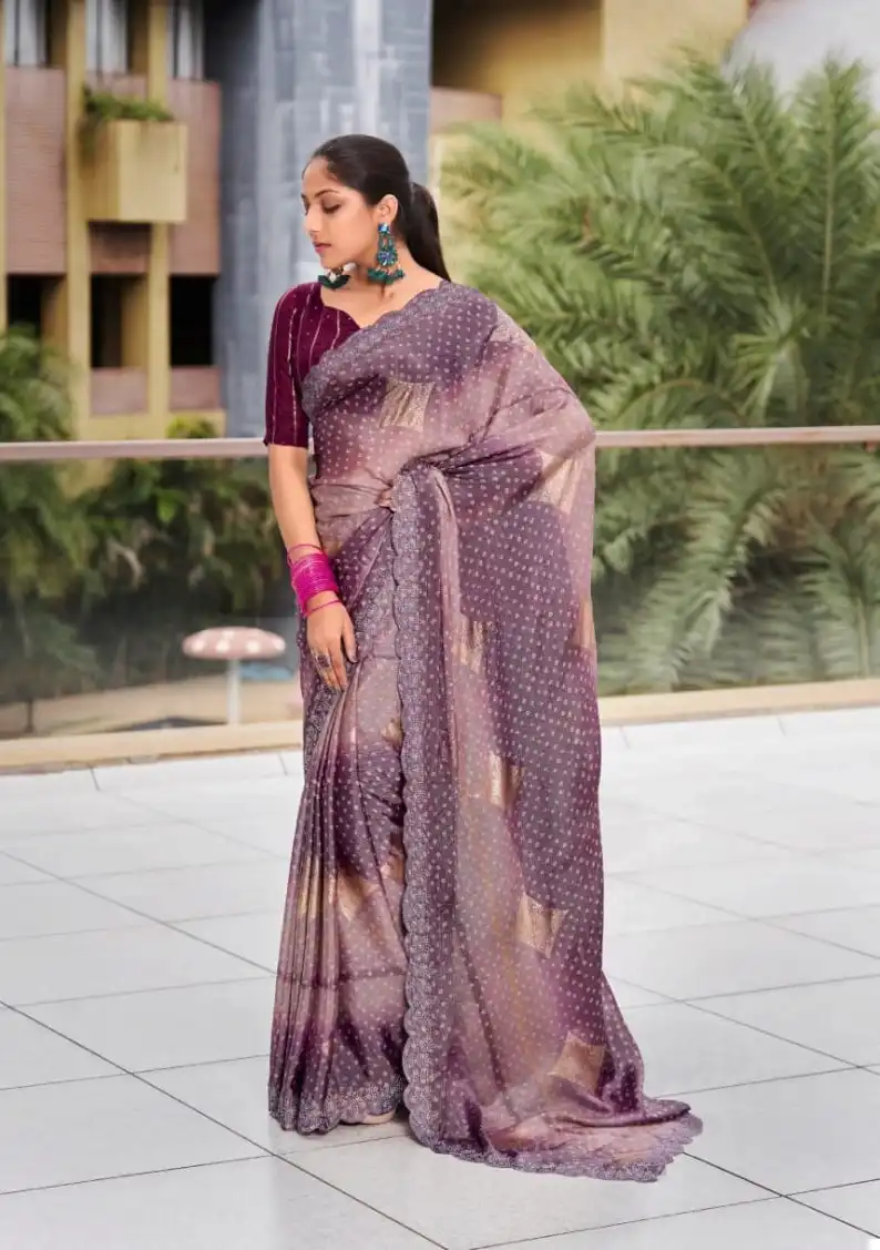 5D Designer Paridhi Chiffon Brasso Wholesale Sarees Catalog — Wholesale Sarees, MPA wholesale from Surat - Gallery Image 7
