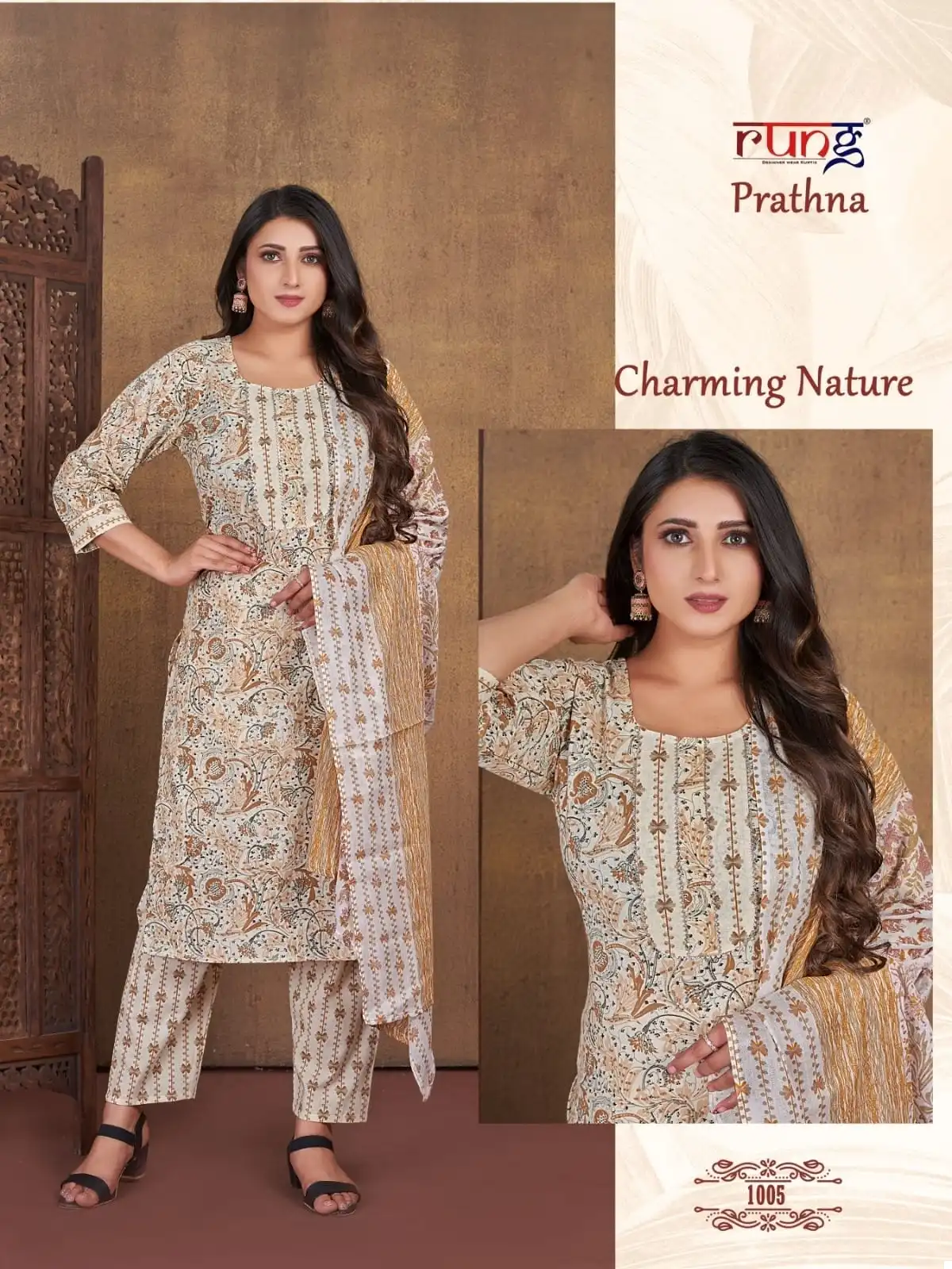 Rung Prarthna Heavy Cotton Print Wholesale Readymade Salwar Suit Catalog — Wholesale Salwar Suits, MPA wholesale from Surat - Gallery Image 3