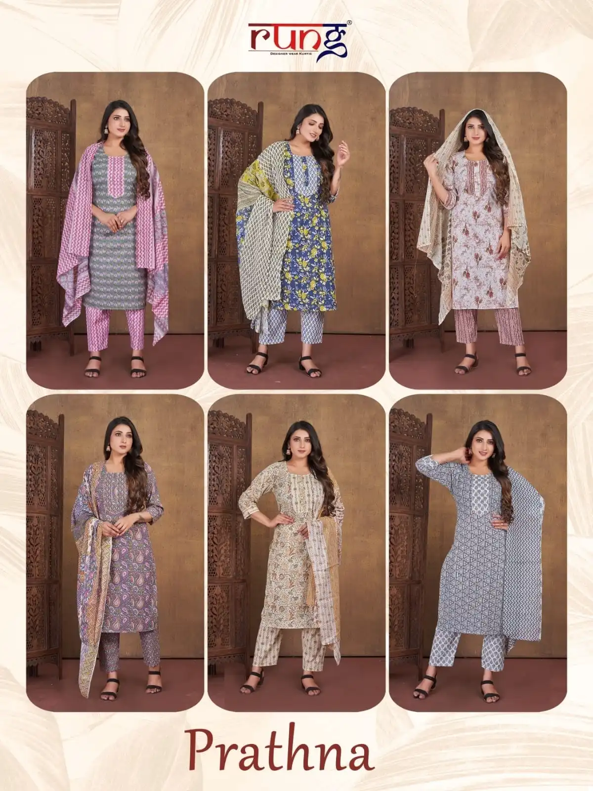 Rung Prarthna Heavy Cotton Print Wholesale Readymade Salwar Suit Catalog — Wholesale Salwar Suits, MPA wholesale from Surat — view 6