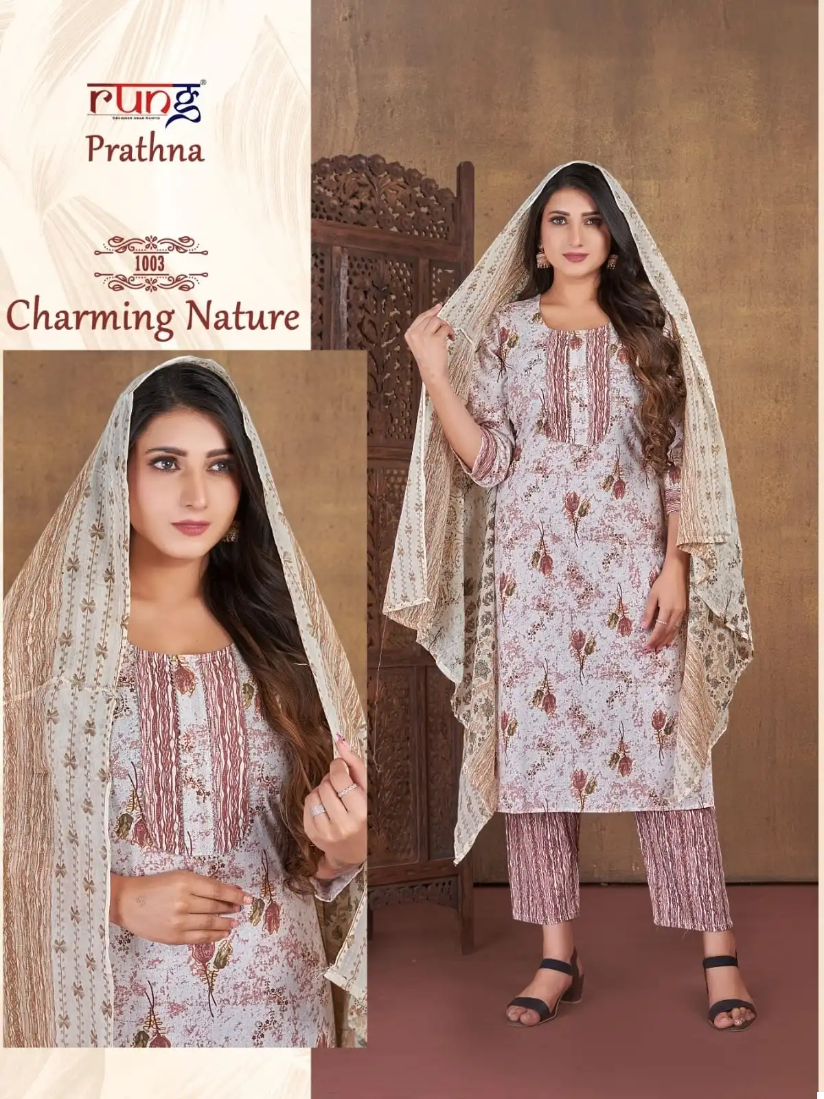 Rung Prarthna Heavy Cotton Print Wholesale Readymade Salwar Suit Catalog — Wholesale Salwar Suits, MPA wholesale from Surat - Gallery Image 4