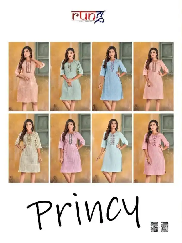 Rung Princy Heavy Cotton Wholesale Kurti Catalog — Wholesale Kurtis, MPA wholesale from Surat — view 8