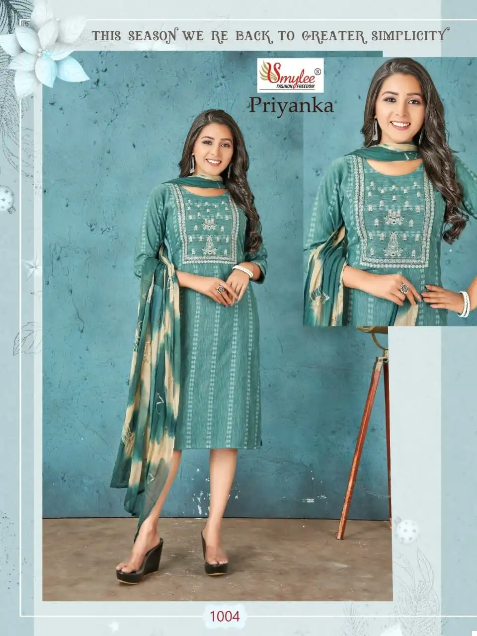 Vardan Ethnic Priyanka Heavy Bombay Lining Rayon Wholesale Kurti With Dupatta Catalog — Wholesale Kurtis, MPA wholesale from Surat - Gallery Image 3
