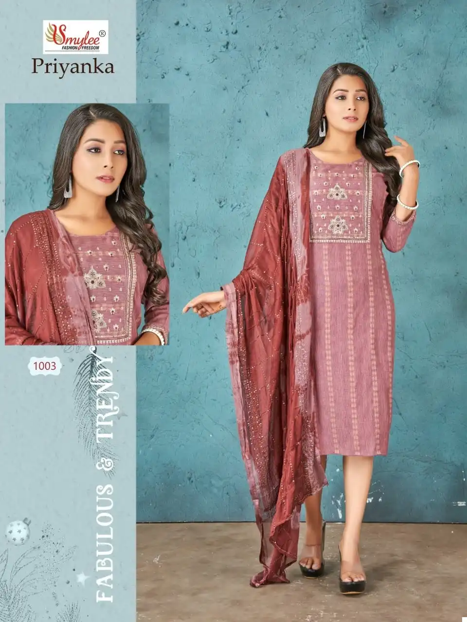 Vardan Ethnic Priyanka Heavy Bombay Lining Rayon Wholesale Kurti With Dupatta Catalog — Wholesale Kurtis, MPA wholesale from Surat - Gallery Image 8