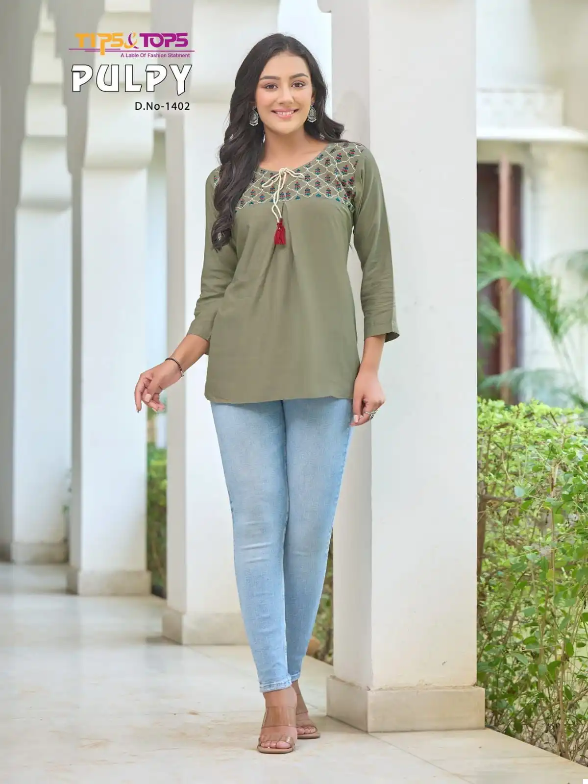 Tips & Tops Pulpy Vol 14 Heavy Rayon Slub Wholesale Fancy Short Tops Catalog — Wholesale Kurtis, MPA wholesale from Surat - Gallery Image 7