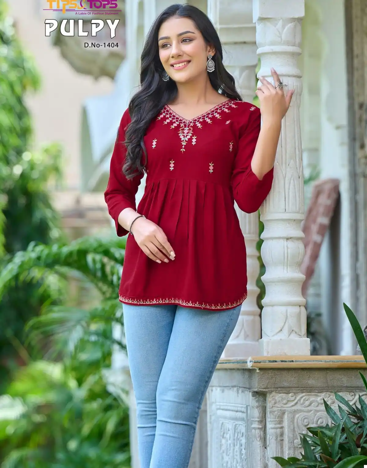 Tips & Tops Pulpy Vol 14 Heavy Rayon Slub Wholesale Fancy Short Tops Catalog — Wholesale Kurtis, MPA wholesale from Surat — view 1
