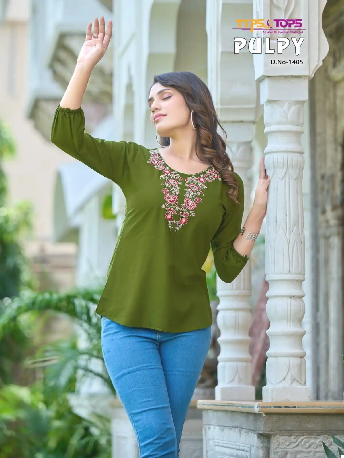Tips & Tops Pulpy Vol 14 Heavy Rayon Slub Wholesale Fancy Short Tops Catalog — Wholesale Kurtis, MPA wholesale from Surat - Gallery Image 9