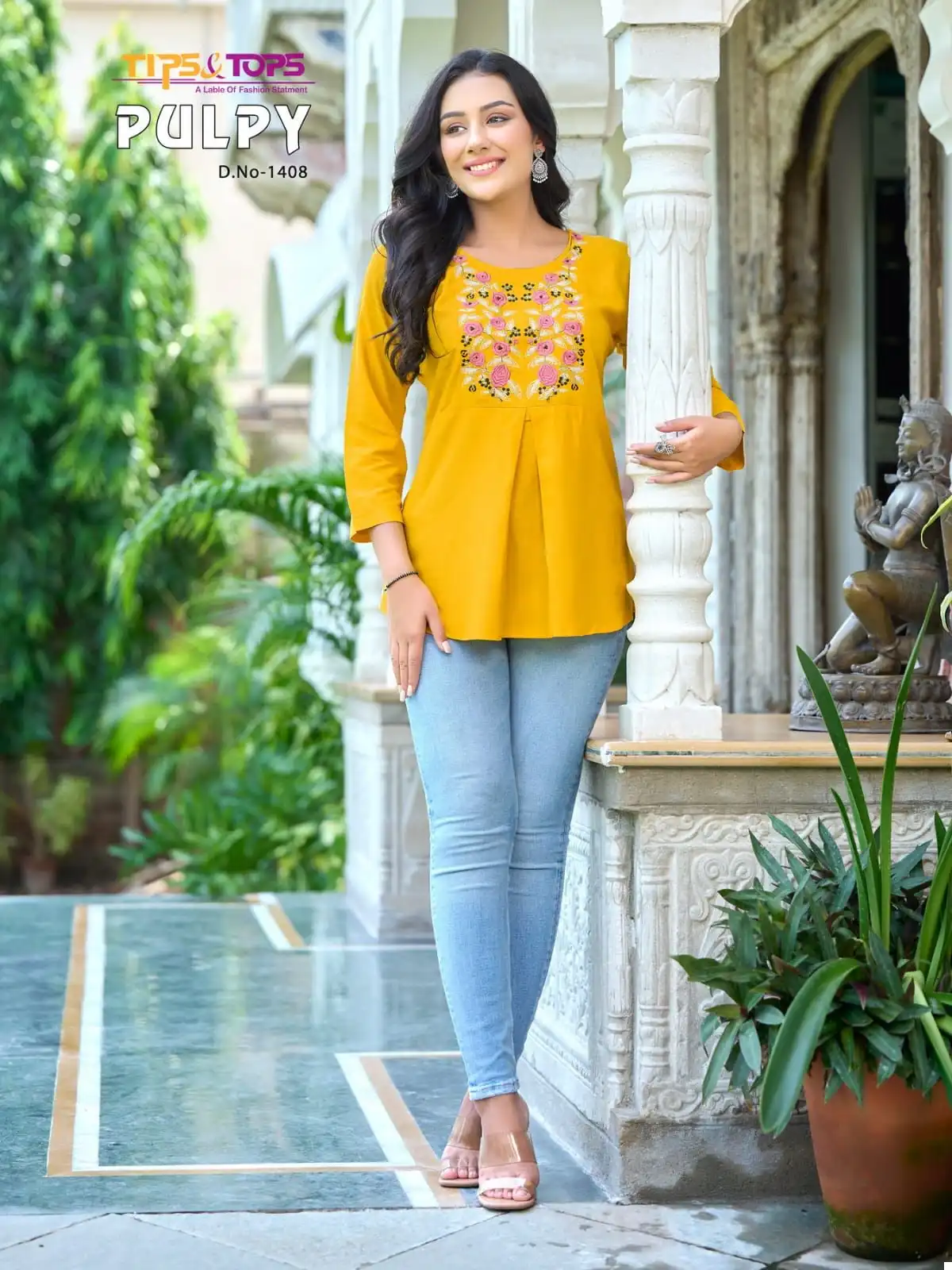 Tips & Tops Pulpy Vol 14 Heavy Rayon Slub Wholesale Fancy Short Tops Catalog — Wholesale Kurtis, MPA wholesale from Surat - Gallery Image 4