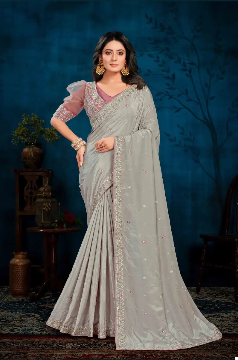 Pal Fashion Kaira Heavy Nylon Butterfly Net Wholesale Designer Saree Catalog — Wholesale Sarees, MPA wholesale from Surat - Gallery Image 9