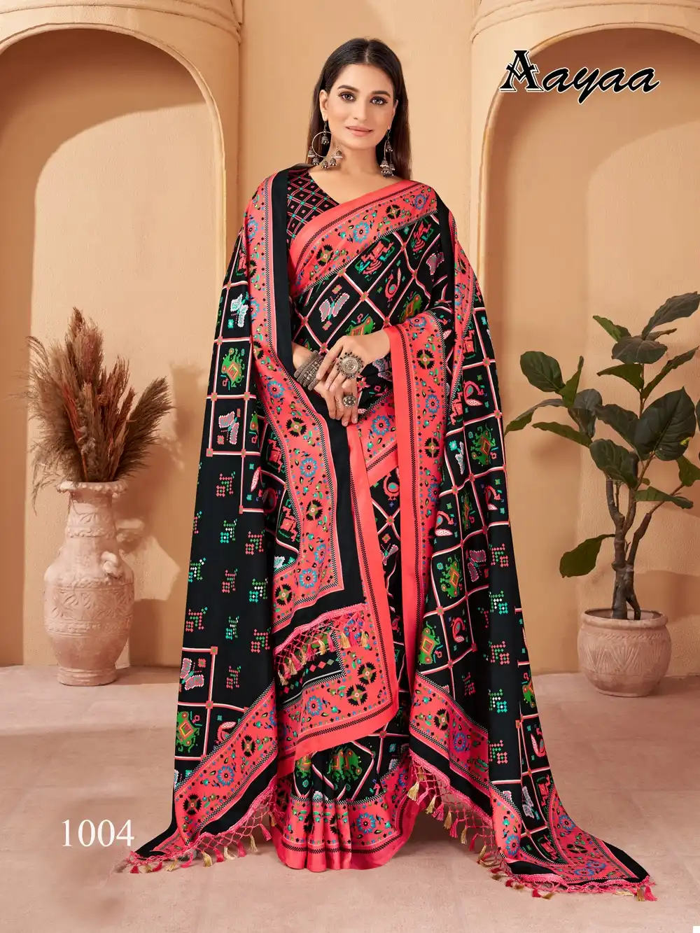 Aayaa Pashmina Vol 1 Pashmina Wholesale Winter Saree Catalog — Wholesale Sarees, MPA wholesale from Surat - Gallery Image 8