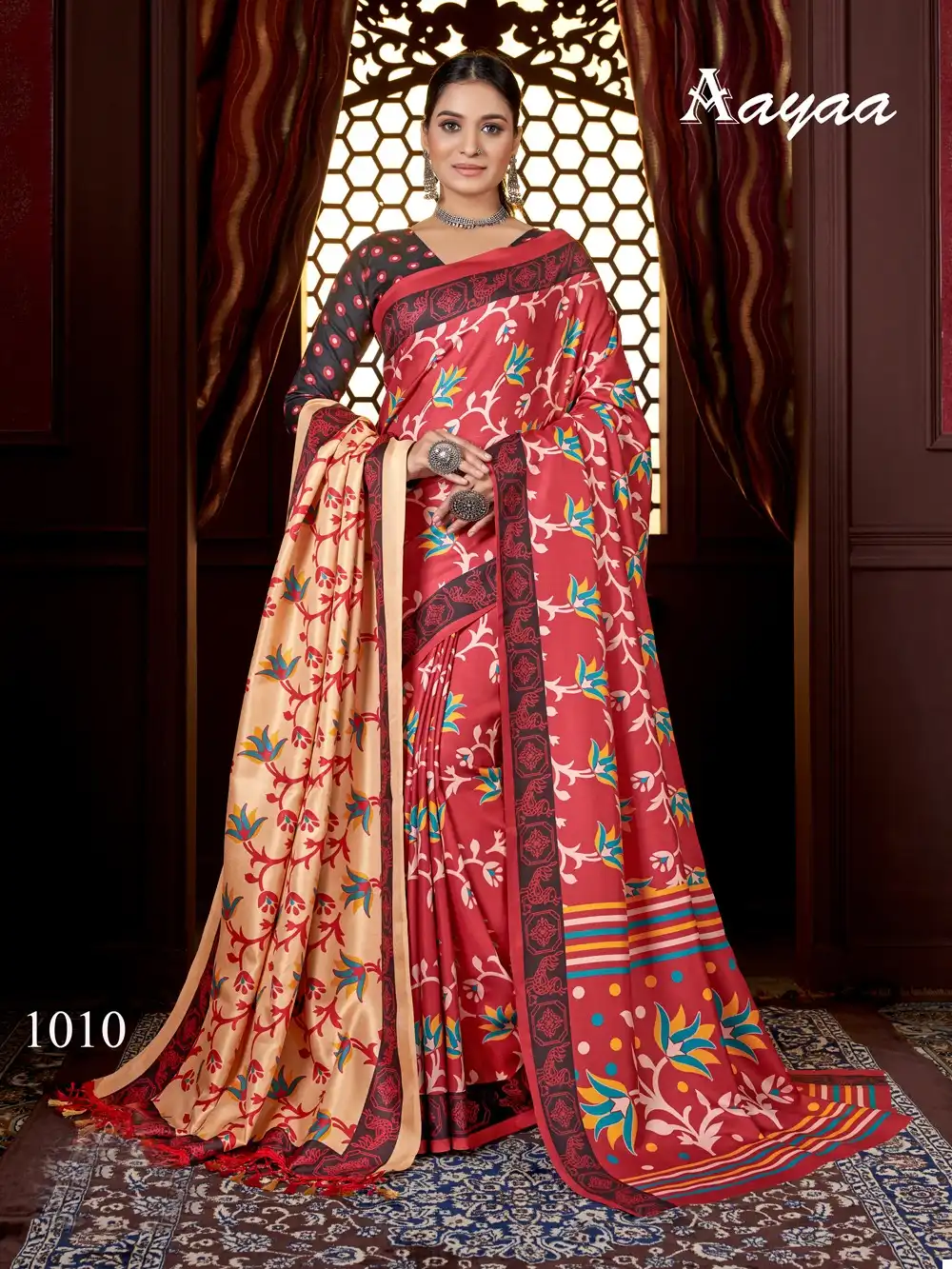 Aayaa Pashmina Vol 1 Pashmina Wholesale Winter Saree Catalog — Wholesale Sarees, MPA wholesale from Surat - Gallery Image 5