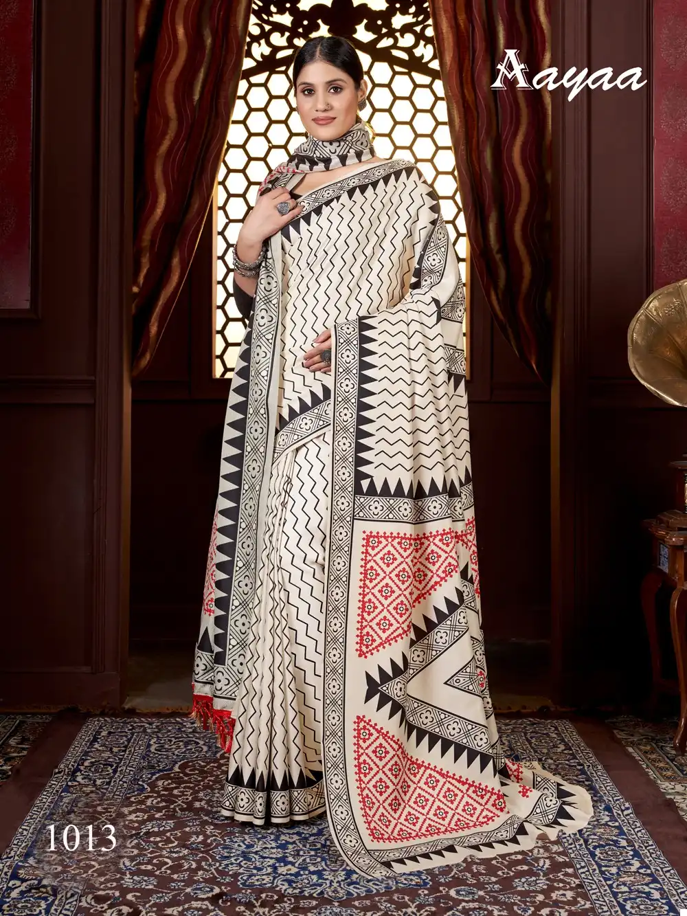 Aayaa Pashmina Vol 2 Pashmina Wholesale Fancy Sarees Catalog — Wholesale Sarees, MPA wholesale from Surat — view 3