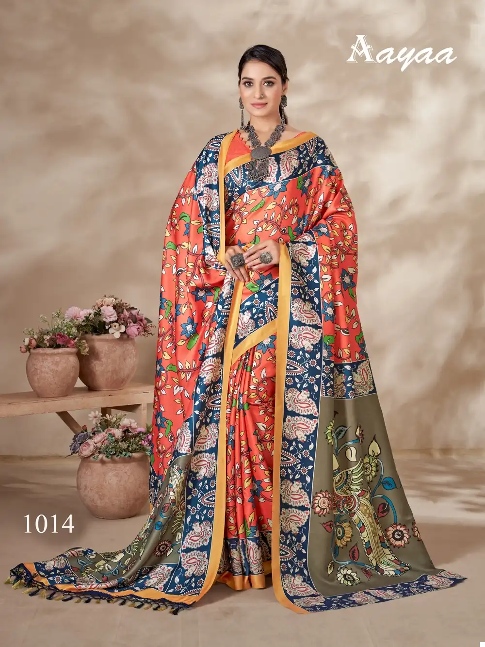 Aayaa Pashmina Vol 2 Pashmina Wholesale Fancy Sarees Catalog — Wholesale Sarees, MPA wholesale from Surat — view 4