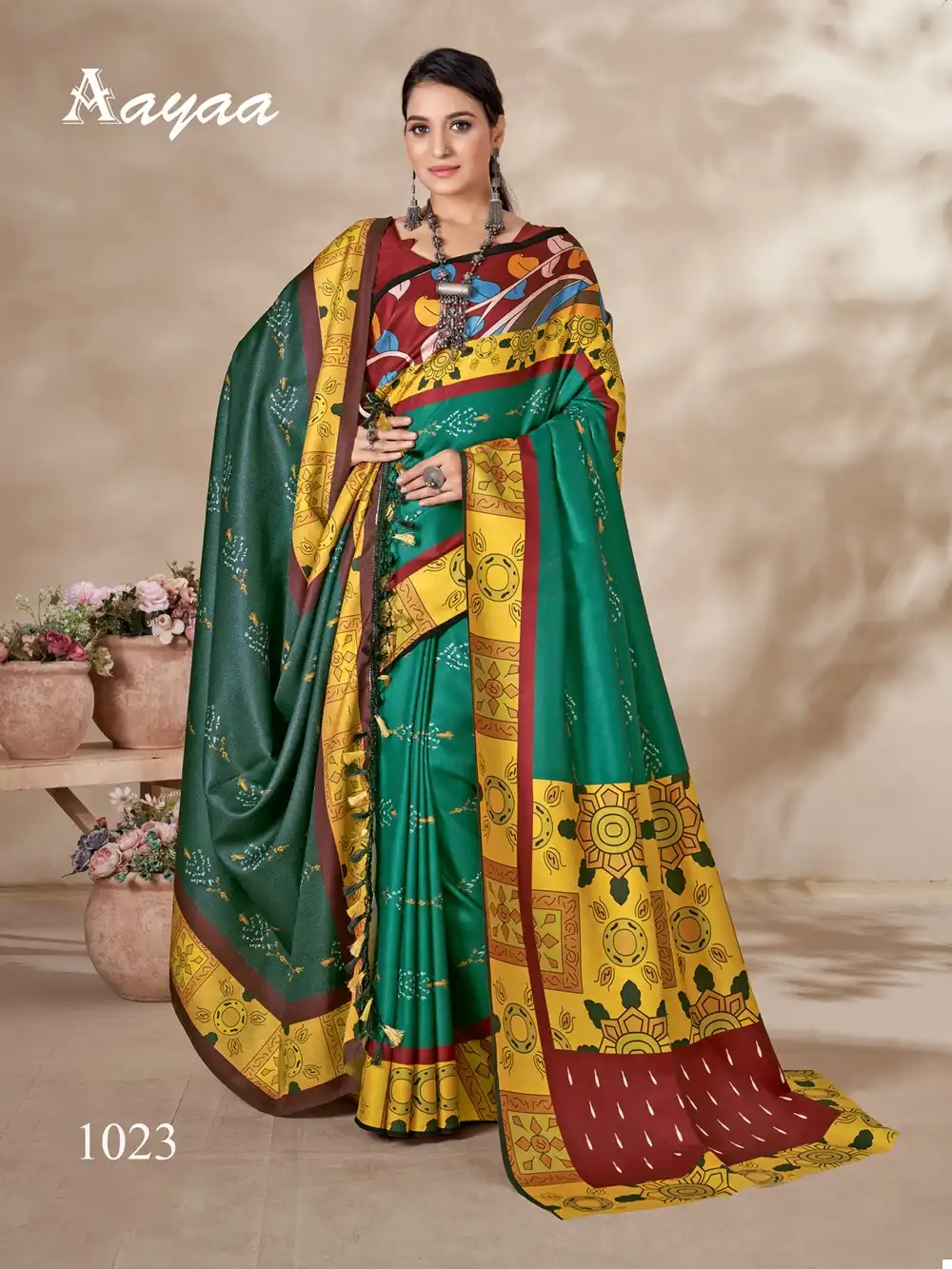 Aayaa Pashmina Vol 3 Pashmina Wholesale Fancy Sarees Catalog — Wholesale Sarees, MPA wholesale from Surat - Gallery Image 3