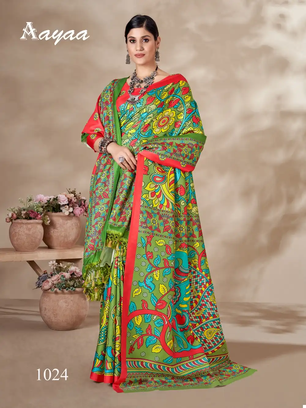 Aayaa Pashmina Vol 3 Pashmina Wholesale Fancy Sarees Catalog — Wholesale Sarees, MPA wholesale from Surat - Gallery Image 4