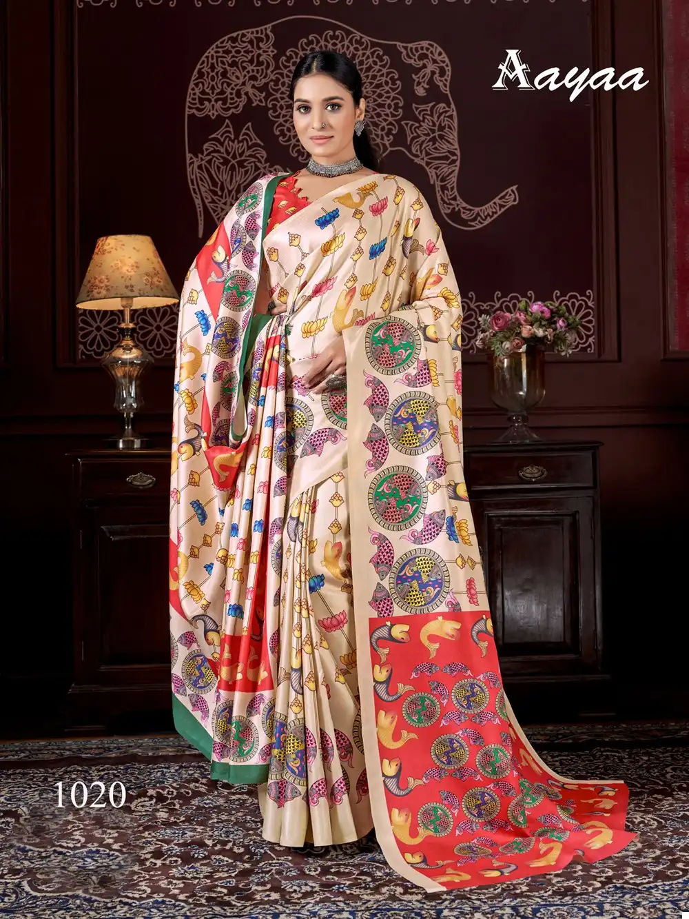Aayaa Pashmina Vol 3 Pashmina Wholesale Fancy Sarees Catalog — Wholesale Sarees, MPA wholesale from Surat — view 7