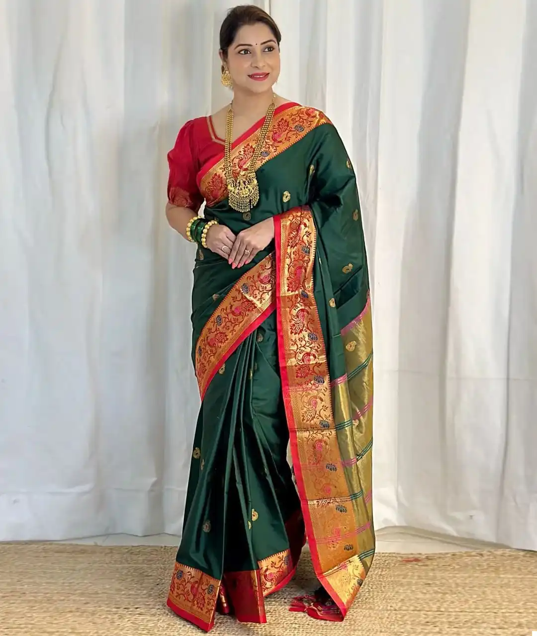 Vardan Ethnic Peacock Paithani Pure Cotton Wholesale Fancy Sarees Catalog