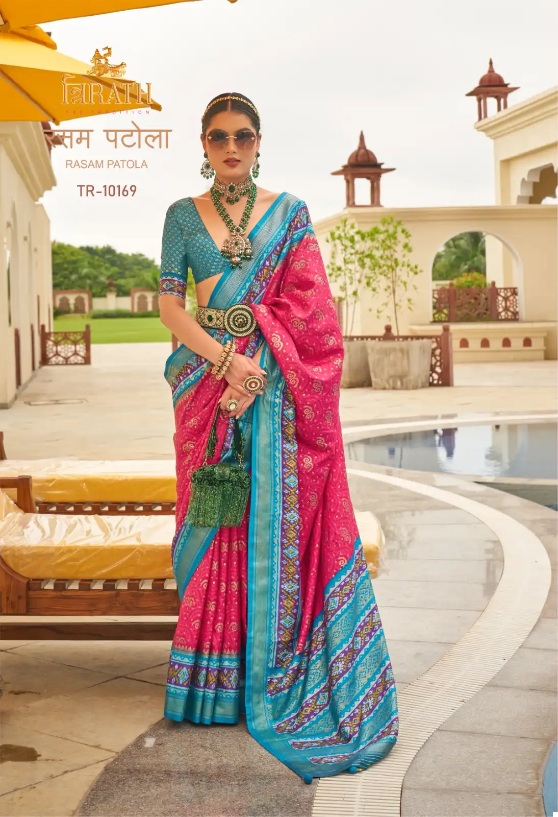 Trirath Rasam Patola Sigma Silk Wholesale Sarees Catalog - Image 4