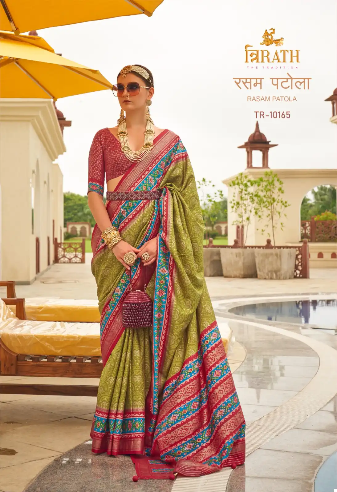 Trirath Rasam Patola Sigma Silk Wholesale Sarees Catalog - Image 7