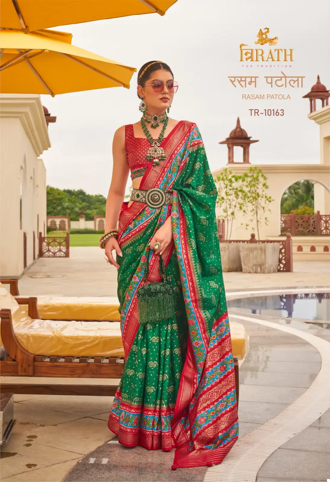 Trirath Rasam Patola Sigma Silk Wholesale Sarees Catalog - Image 9