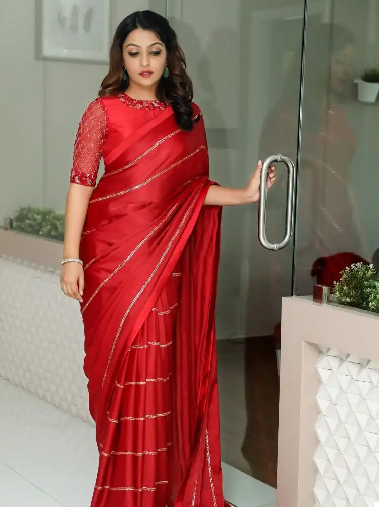 Vardan Ethnic Red Label Premiuim Vichitra Wholesale Sarees Catalog — Wholesale Sarees, MPA wholesale from Surat - Gallery Image 2