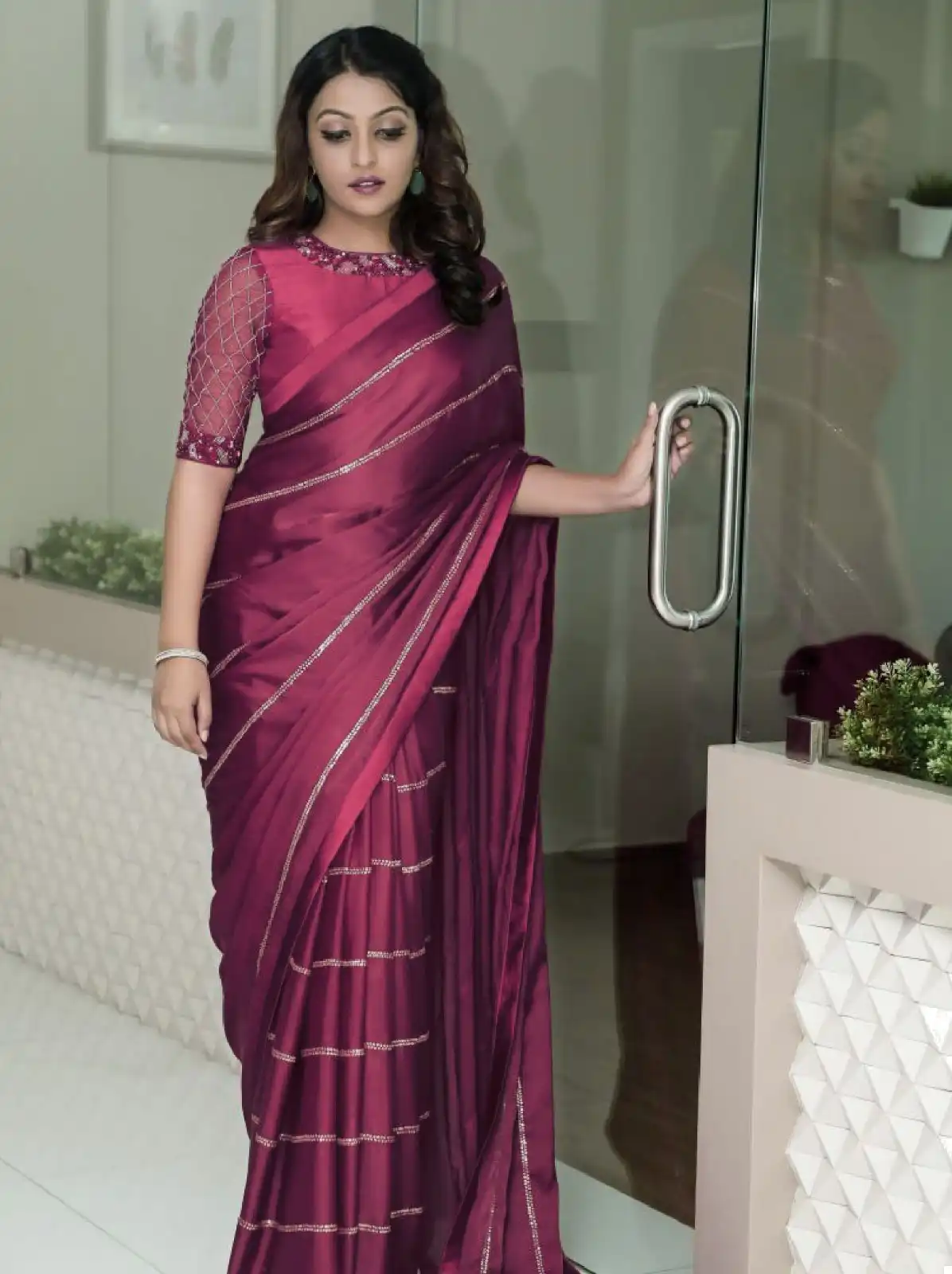Vardan Ethnic Red Label Premiuim Vichitra Wholesale Sarees Catalog — Wholesale Sarees, MPA wholesale from Surat - Gallery Image 3