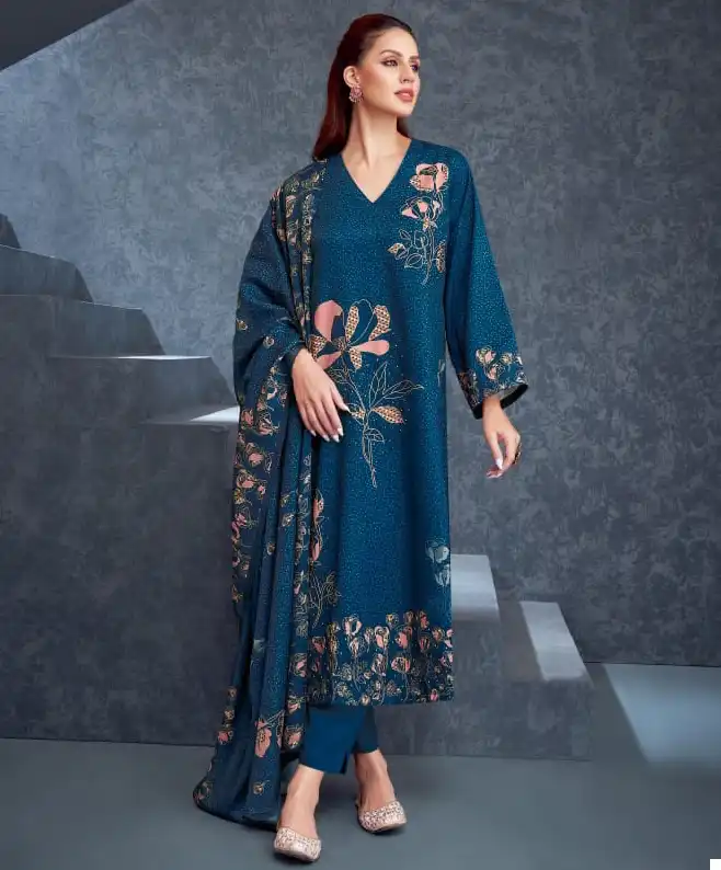 S-Nirukth Rose Pashmina Wholesale Winter Wear Suits Catalog — Wholesale, MPA wholesale from Surat — view 1