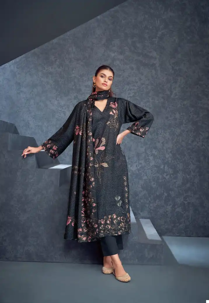 S-Nirukth Rose Pashmina Wholesale Winter Wear Suits Catalog — Wholesale, MPA wholesale from Surat - Gallery Image 8