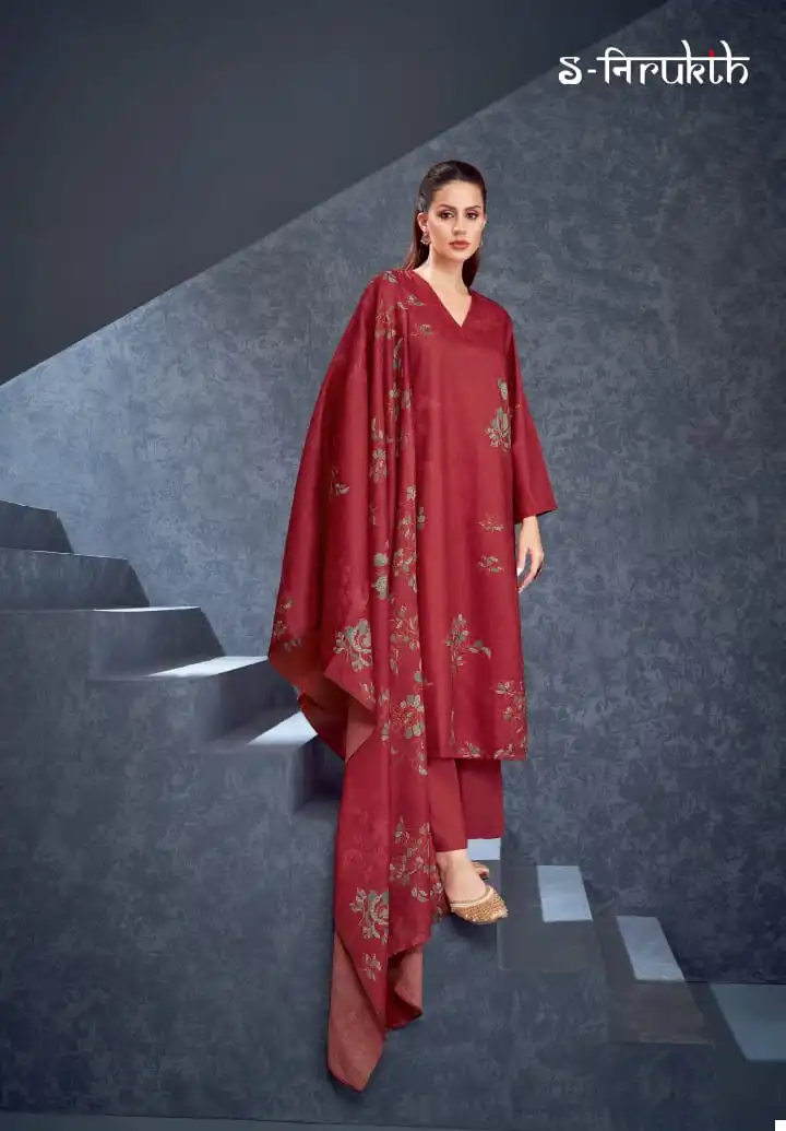 S-Nirukth Rose Pashmina Wholesale Winter Wear Suits Catalog — Wholesale, MPA wholesale from Surat - Gallery Image 3
