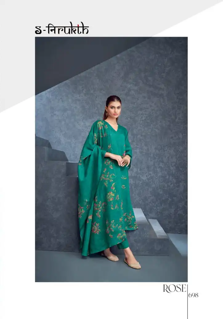 S-Nirukth Rose Pashmina Wholesale Winter Wear Suits Catalog — Wholesale, MPA wholesale from Surat - Gallery Image 4