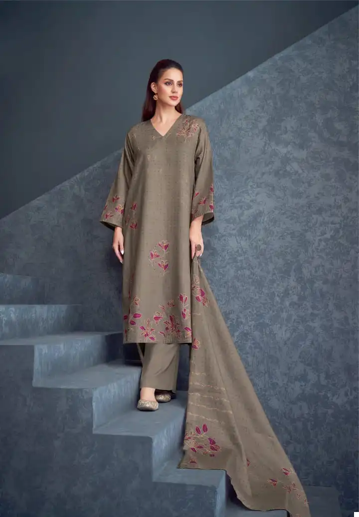 S-Nirukth Rose Pashmina Wholesale Winter Wear Suits Catalog — Wholesale, MPA wholesale from Surat - Gallery Image 5