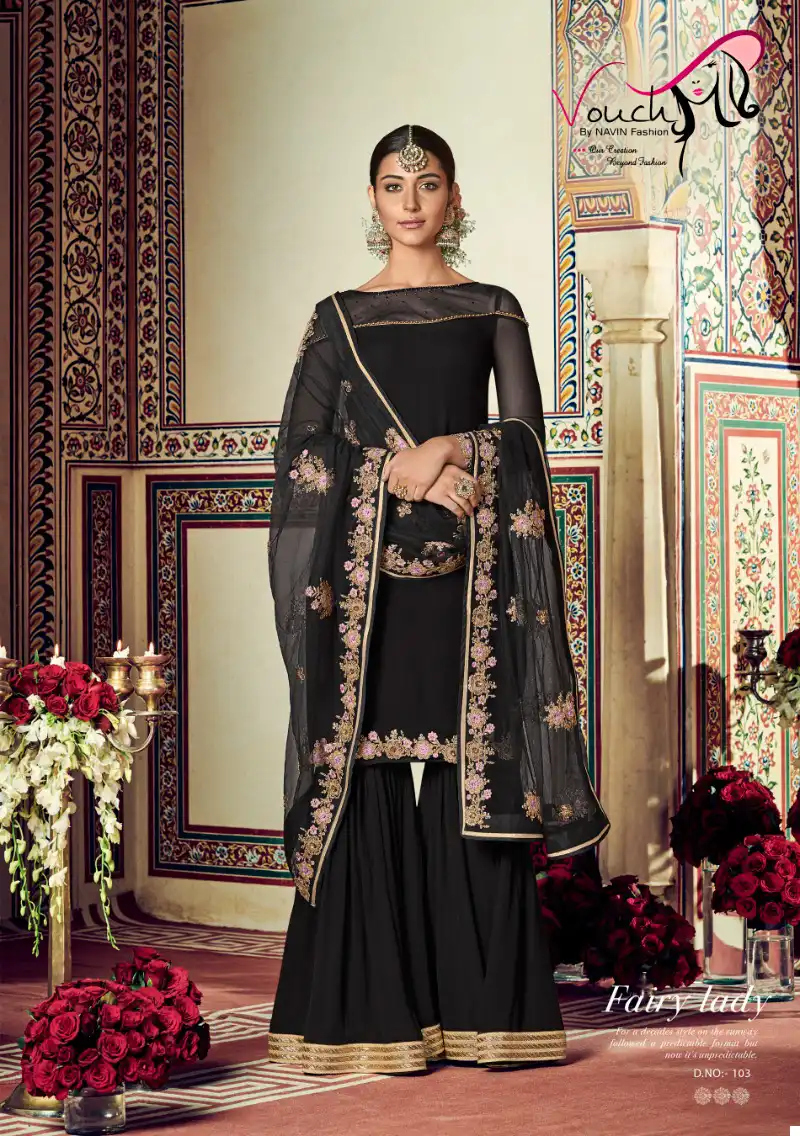 Vouch Rouch Georgette Wholesale Designer Salwar Suit Catalog - Image 2