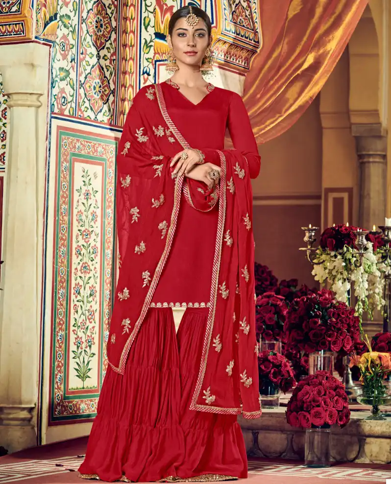 Vouch Rouch Georgette Wholesale Designer Salwar Suit Catalog