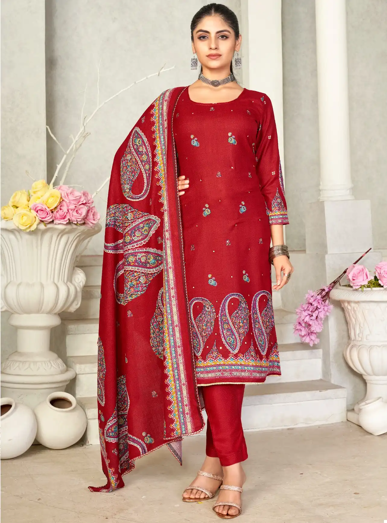 Bipson Royal Alpine-2403 Pure Alpine Wholesale Salwar Suit Catalog — Wholesale Salwar Suits, MPA wholesale from Surat — view 1