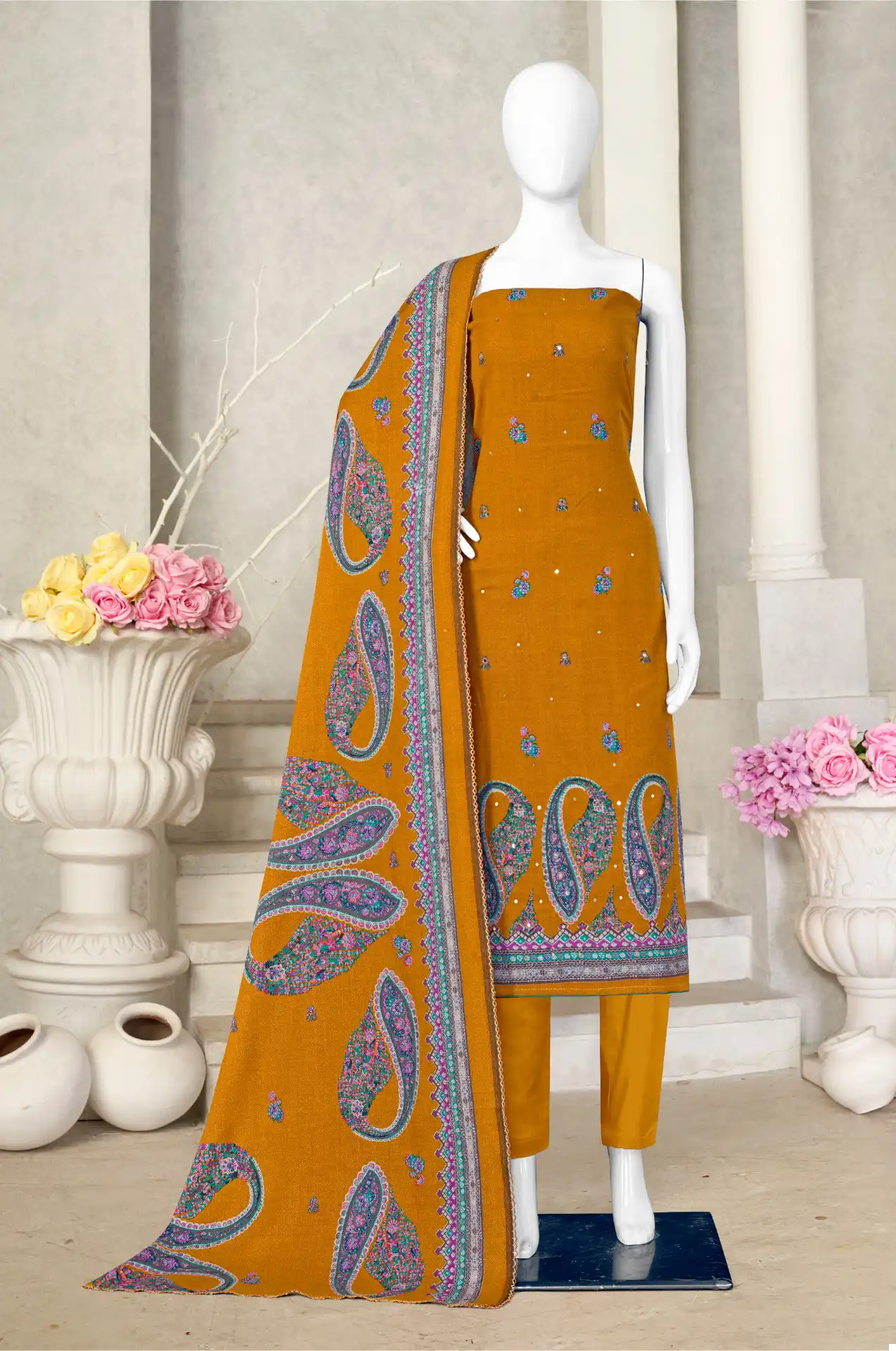 Bipson Royal Alpine-2403 Pure Alpine Wholesale Salwar Suit Catalog — Wholesale Salwar Suits, MPA wholesale from Surat - Gallery Image 4